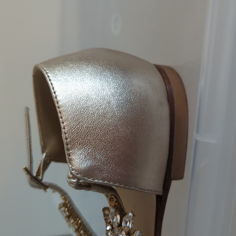 Giuseppe Zanotti Rhinestone Bridal Thong Sandals - Picture 9 of 10